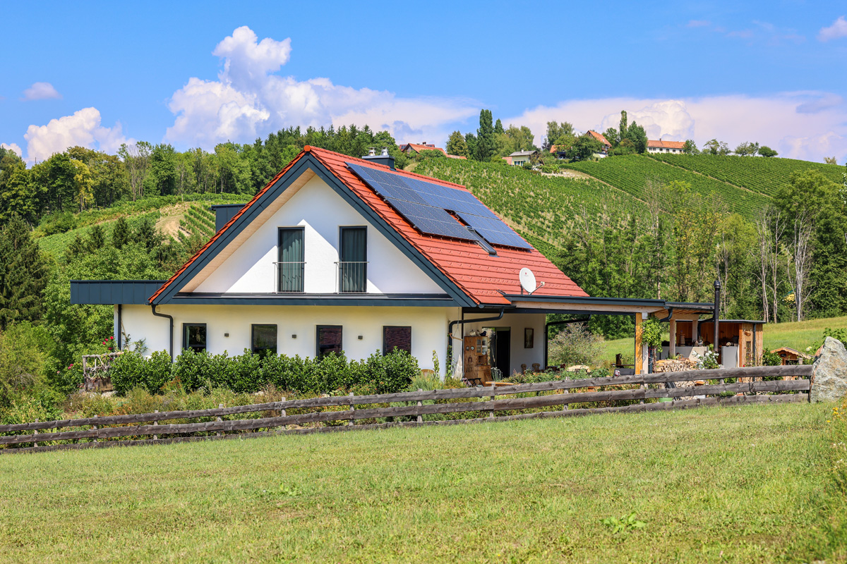 Holzhaus Photovoltaik